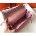 Hermes Kelly 25cm Retourne Bag In Pink Clemence Leather Hermes Kelly 25cm Retourne Bag In Pink Clemence Leather