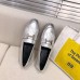 Hermes Royal Loafers In Silver Metallic Lambskin Hermes Royal Loafers In Silver Metallic Lambskin