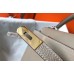 Hermes Kelly 25cm Retourne Bag In Tourterelle Clemence Leather Hermes Kelly 25cm Retourne Bag In Tourterelle Clemence Leather