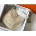 Hermes Evelyne III 29 PM Bag In Craie Clemence Leather Hermes Evelyne III 29 PM Bag In Craie Clemence Leather