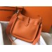 Hermes Evelyne III 29 PM Bag In Orange Clemence Leather Hermes Evelyne III 29 PM Bag In Orange Clemence Leather