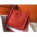 Hermes Evelyne III 29 PM Bag In Red Clemence Leather Hermes Evelyne III 29 PM Bag In Red Clemence Leather