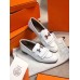 Hermes Royal Loafers In White Calfksin Hermes Royal Loafers In White Calfksin