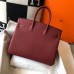 Hermes Birkin 35cm Bag In Bordeaux Clemence Leather GHW Hermes Birkin 35cm Bag In Bordeaux Clemence Leather GHW