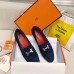 Hermes Royal Loafers In Blue Suede Leather Hermes Royal Loafers In Blue Suede Leather