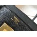 Hermes Birkin 35cm Bag In Black Clemence Leather GHW Hermes Birkin 35cm Bag In Black Clemence Leather GHW