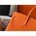 Hermes Birkin 35cm Bag In Orange Clemence Leather GHW Hermes Birkin 35cm Bag In Orange Clemence Leather GHW