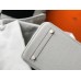 Hermes Birkin 35cm Bag In Pearl Grey Clemence Leather GHW Hermes Birkin 35cm Bag In Pearl Grey Clemence Leather GHW
