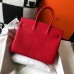 Hermes Birkin 35cm Bag In Red Clemence Leather GHW Hermes Birkin 35cm Bag In Red Clemence Leather GHW