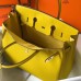 Hermes Birkin 35cm Bag In Yellow Clemence Leather GHW Hermes Birkin 35cm Bag In Yellow Clemence Leather GHW