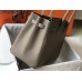 Hermes Birkin 35cm Bag In Gris Tourterelle Clemence Leather GHW Hermes Birkin 35cm Bag In Gris Tourterelle Clemence Leather GHW