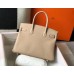 Hermes Birkin 35cm Bag In Trench Clemence Leather GHW Hermes Birkin 35cm Bag In Trench Clemence Leather GHW