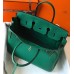 Hermes Birkin 35cm Bag In Vert Vertigo Clemence Leather GHW Hermes Birkin 35cm Bag In Vert Vertigo Clemence Leather GHW