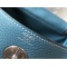 Hermes Lindy 26cm Bag In Blue Jean Clemence Leather PHW Hermes Lindy 26cm Bag In Blue Jean Clemence Leather PHW