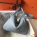 Hermes Lindy 26cm Bag In Blue Lin Clemence Leather PHW Hermes Lindy 26cm Bag In Blue Lin Clemence Leather PHW