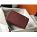 Hermes Lindy 26cm Bag In Bordeaux Clemence Leather PHW Hermes Lindy 26cm Bag In Bordeaux Clemence Leather PHW