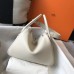 Hermes Lindy 26cm Bag In Beton Clemence Leather PHW Hermes Lindy 26cm Bag In Beton Clemence Leather PHW
