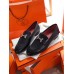 Hermes Paris Loafers In Black Goatskin Hermes Paris Loafers In Black Goatskin