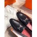 Hermes Paris Loafers In Black Goatskin Hermes Paris Loafers In Black Goatskin