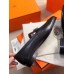 Hermes Paris Loafers In Black Goatskin Hermes Paris Loafers In Black Goatskin