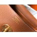 Hermes Lindy 26cm Bag In Gold Clemence Leather GHW Hermes Lindy 26cm Bag In Gold Clemence Leather GHW