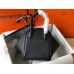 Hermes Lindy 26cm Bag In Black Clemence Leather Hermes Lindy 26cm Bag In Black Clemence Leather