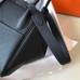 Hermes Lindy 26cm Bag In Black Clemence Leather Hermes Lindy 26cm Bag In Black Clemence Leather