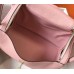 Hermes Lindy 26cm Bag In Pink Clemence Leather GHW Hermes Lindy 26cm Bag In Pink Clemence Leather GHW