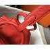 Hermes Lindy 26cm Bag In Red Clemence Leather PHW Hermes Lindy 26cm Bag In Red Clemence Leather PHW
