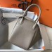 Hermes Lindy 26cm Bag In Gris Tourterelle Clemence Leather PHW Hermes Lindy 26cm Bag In Gris Tourterelle Clemence Leather PHW