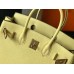 Hermes Birkin 30cm Bag In Jaune Poussin Clemence Leather GHW Hermes Birkin 30cm Bag In Jaune Poussin Clemence Leather GHW