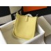 Hermes Evelyne III TPM Mini Bag In Jaune Poussin Clemence Leather Hermes Evelyne III TPM Mini Bag In Jaune Poussin Clemence Leather