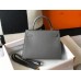Hermes Kelly 25cm Sellier Bag In Ardoise Epsom Leather Hermes Kelly 25cm Sellier Bag In Ardoise Epsom Leather