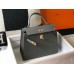 Hermes Kelly 25cm Sellier Bag In Ardoise Epsom Leather Hermes Kelly 25cm Sellier Bag In Ardoise Epsom Leather