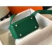 Hermes Lindy Mini Bag In Green Clemence Leather GHW Hermes Lindy Mini Bag In Green Clemence Leather GHW