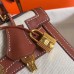 Hermes Kelly 28cm Bag In Canvas With Barenia Leather Hermes Kelly 28cm Bag In Canvas With Barenia Leather