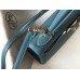 Hermes Kelly 28cm Bag In Blue Jean Clemence Leather GHW Hermes Kelly 28cm Bag In Blue Jean Clemence Leather GHW