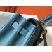 Hermes Kelly 28cm Bag In Blue Jean Clemence Leather GHW Hermes Kelly 28cm Bag In Blue Jean Clemence Leather GHW
