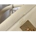 Hermes Kelly 28cm Bag In Beton Clemence Leather GHW Hermes Kelly 28cm Bag In Beton Clemence Leather GHW