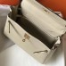 Hermes Kelly 28cm Bag In Beton Clemence Leather GHW Hermes Kelly 28cm Bag In Beton Clemence Leather GHW