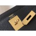 Hermes Kelly 28cm Bag In Black Clemence Leather GHW Hermes Kelly 28cm Bag In Black Clemence Leather GHW