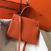 Hermes Kelly 28cm Bag In Orange Clemence Leather GHW Hermes Kelly 28cm Bag In Orange Clemence Leather GHW