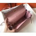 Hermes Kelly 28cm Bag In Pink Clemence Leather GHW Hermes Kelly 28cm Bag In Pink Clemence Leather GHW