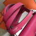 Hermes Kelly 28cm Bag In Rose Red Clemence Leather PHW Hermes Kelly 28cm Bag In Rose Red Clemence Leather PHW