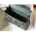 Hermes Kelly 28cm Bag In Vert Amande Clemence Leather GHW Hermes Kelly 28cm Bag In Vert Amande Clemence Leather GHW