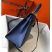 Hermes Kelly 28cm Bag In Blue Agate Epsom Leather GHW Hermes Kelly 28cm Bag In Blue Agate Epsom Leather GHW
