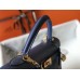 Hermes Kelly 28cm Bag In Blue Agate Epsom Leather GHW Hermes Kelly 28cm Bag In Blue Agate Epsom Leather GHW
