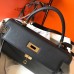 Hermes Kelly 28cm Bag In Black Epsom Leather GHW Hermes Kelly 28cm Bag In Black Epsom Leather GHW