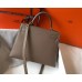 Hermes Kelly 28cm Bag In Taupe Grey Epsom Leather GHW Hermes Kelly 28cm Bag In Taupe Grey Epsom Leather GHW