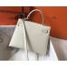 Hermes Kelly 28cm Bag In White Epsom Leather GHW Hermes Kelly 28cm Bag In White Epsom Leather GHW